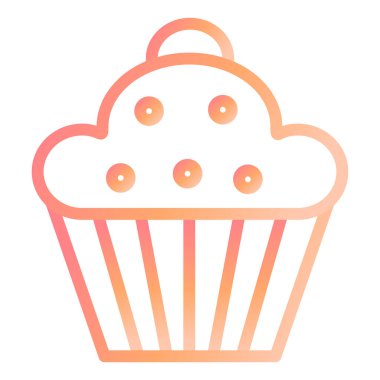 Çörek modern ikon vektör illüstrasyonu 