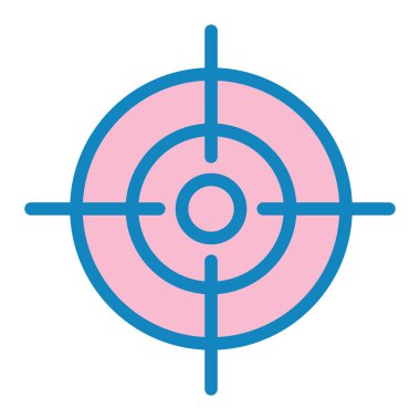 Hedef. Web simgesi basit illüstrasyon