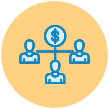 iş yönetimi düz vektör simgesi