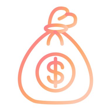 para çantası simgesi, vektör illüstrasyonu