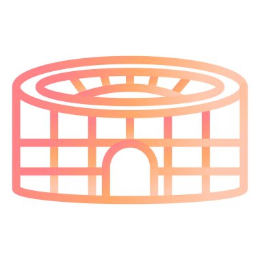 Stadyum modern ikon vektör illüstrasyonu 