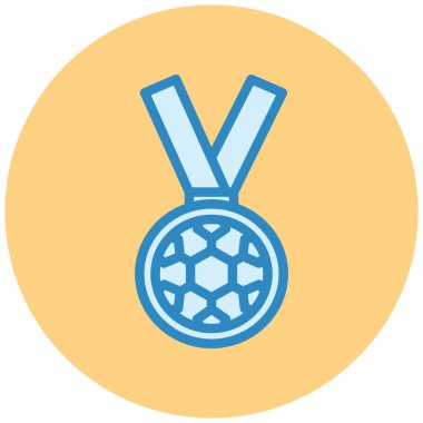 Madalya. Web simgesi basit illüstrasyon