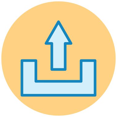 Yükle. Web simgesi basit illüstrasyon