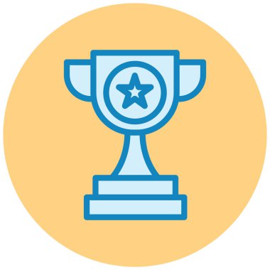 Kupa. Web simgesi basit illüstrasyon