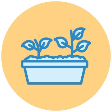 Bitki. Web simgesi basit tasarım