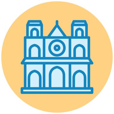Bina. Web simgesi basit illüstrasyon