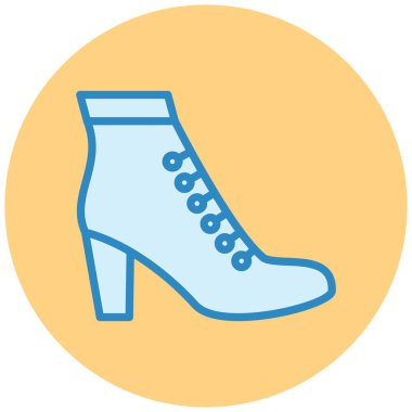 Ayakkabı. Web simgesi basit illüstrasyon