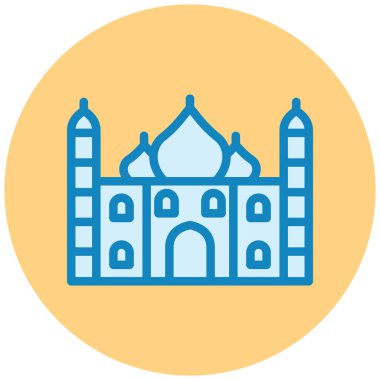 Bina. Web simgesi basit illüstrasyon