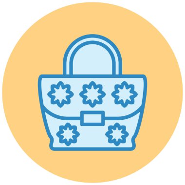 Alışveriş çantası. Basit resimleme