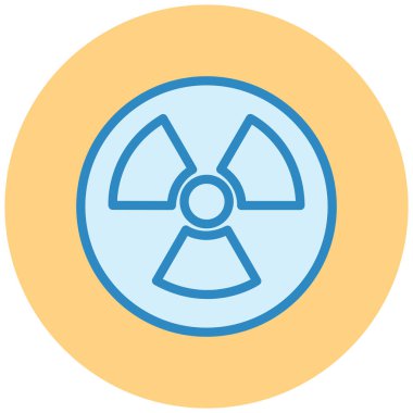Radyasyon. Web simgesi basit illüstrasyon