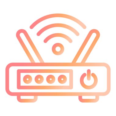 router modern simge vektör çizimi 