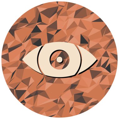 Göz simgesi vektör illüstrasyonu