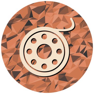 Bir arabanın izole edilmiş tek bir simgesinin vektör çizimi