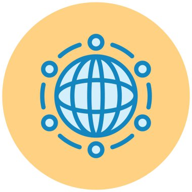 küresel ağ. Basit resimleme