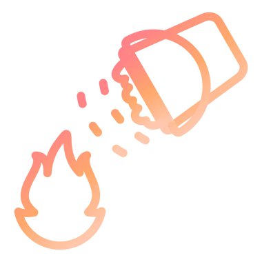 Kovayı Ateşle Modern simge vektör çizimi 