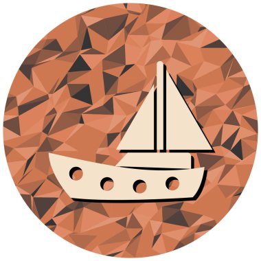 Bir teknenin vektör çizimi