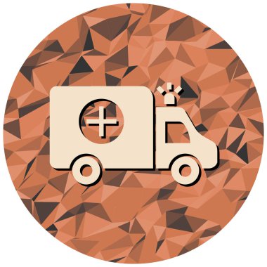 ambulans simgesi vektör illüstrasyonu