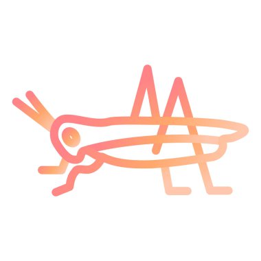 çekirge simgesi, vektör illüstrasyonu basit tasarım