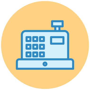 ATM 'de. Web simgesi basit illüstrasyon