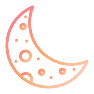 ay simge, basit vektör çizim