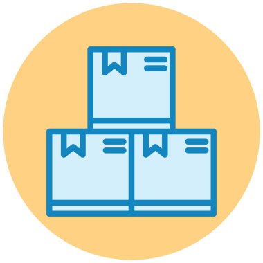 Teslimat. Web simgesi basit illüstrasyon