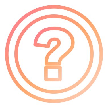 soru modern simge vektör illüstrasyonu 