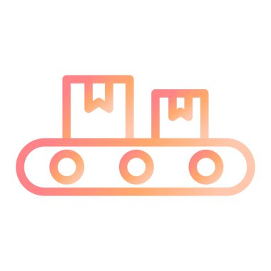 Taşıma bandı. Basit illüstrasyon