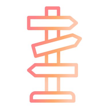 Yol Tahtası modern simge vektör illüstrasyonu