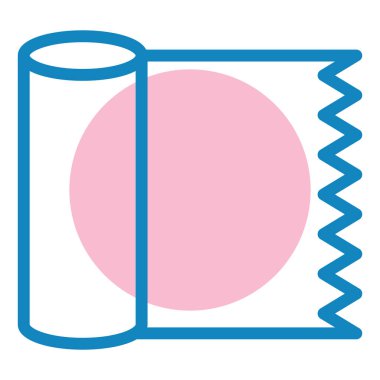 kağıt havlu simgesi, vektör illüstrasyonu basit tasarım