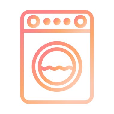 çamaşır makinesi modern simge vektör çizimi 