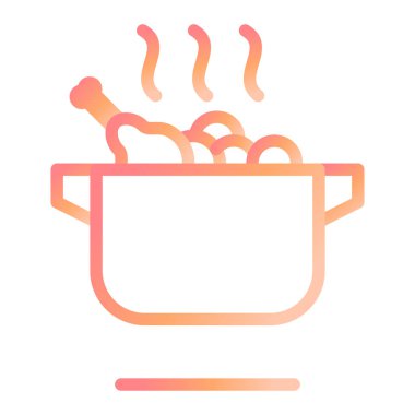 Stew modern simge vektör illüstrasyonu 