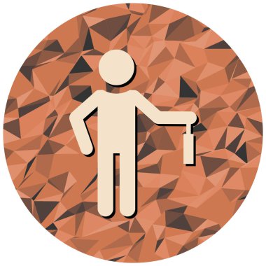 İnsan avatar simgesi, vektör illüstrasyonu basit tasarım