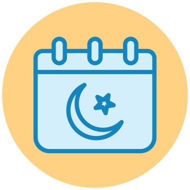 Bir tarih simgesinin vektör illüstrasyonu