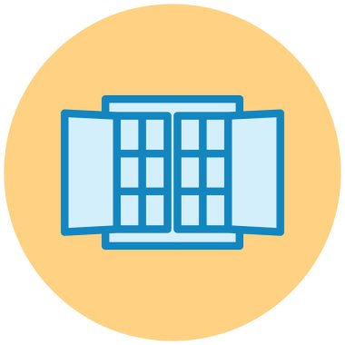 Bina. Web simgesi basit illüstrasyon