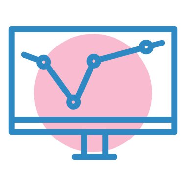 Bilgisayar. Web simgesi basit illüstrasyon