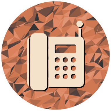 Telefon ikonu. vektör illüstrasyonu