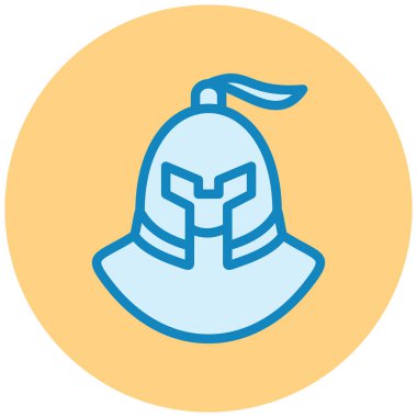 Miğfer. Web simgesi basit illüstrasyon