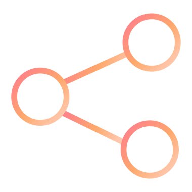 Paylaş. Web simgesi basit illüstrasyon