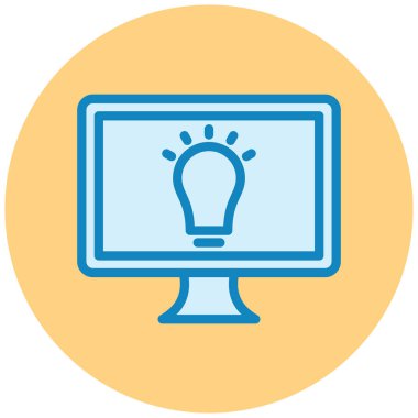 vektör lcd simgesi illüstrasyonu