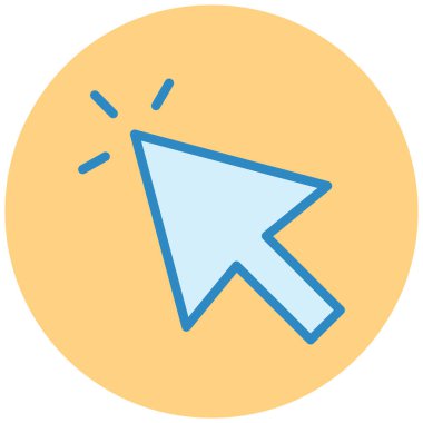 İmleç. Web simgesi basit illüstrasyon