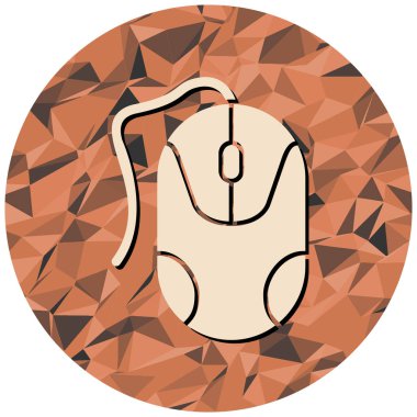 Fare. Web simgesi basit illüstrasyon