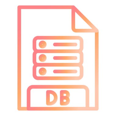 dosya biçimi simgesi, vektör illüstrasyonu