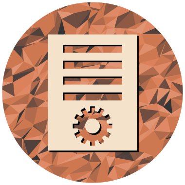 Belge simgesinin vektör illüstrasyonu