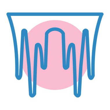 Mavi ve beyaz arkaplanın vektör çizimi