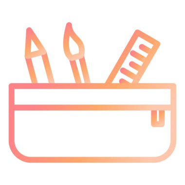 Kalem Vakası modern simge vektör illüstrasyonu 