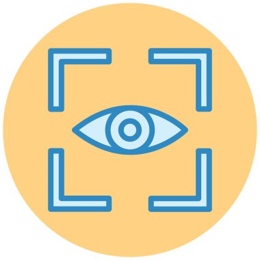 Göz. Web simgesi basit illüstrasyon