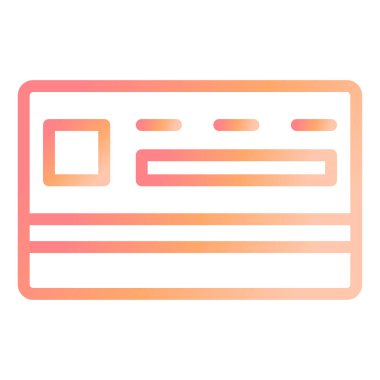 Kredi kartıyla. Basit resimleme