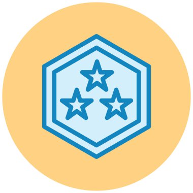 Yıldız. Web simgesi basit illüstrasyon