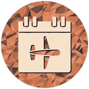 Takvim simgesi vektör illüstrasyonu