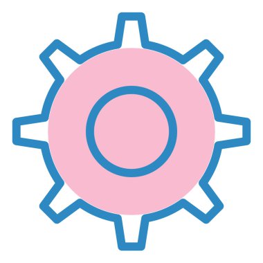 Teçhizat Web simgesi basit illüstrasyon